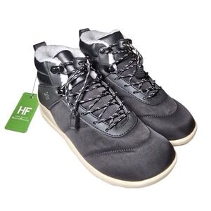 Hike Footwear Azura Ergonomic Winter Barefoot Boots Black Sherpa W7 M5 EU 37 NWT